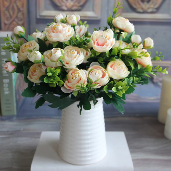 New Multi Color Realistic Artificial Fake Peony Flower Arrangement Aeproduct Getsubject