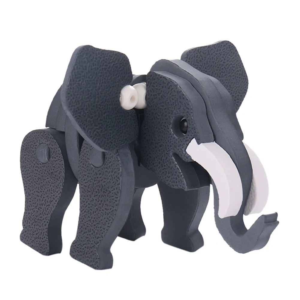 EVA Foam Elephant Model 3D Puzzle Jigsaw Animals Model Assembled Puzzle Toy DIY For Baby