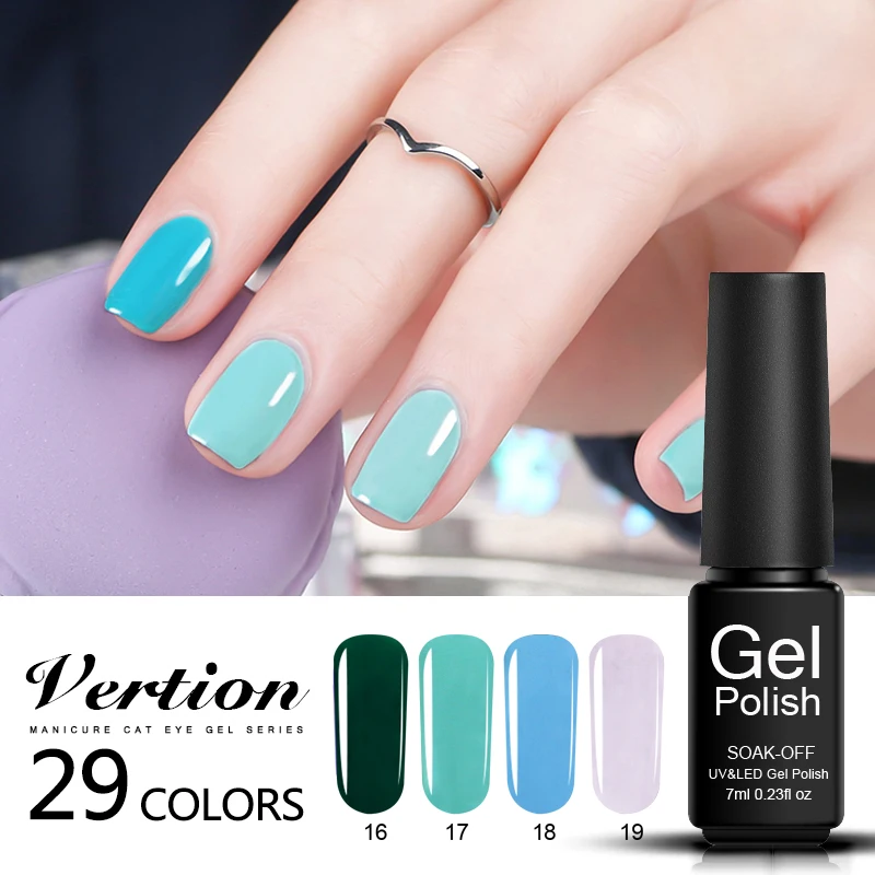 Verntion Lucky гель новый 2018 Лаки долгое Soak Off Led акриловых ногтей Лето Цвет лак Книги по