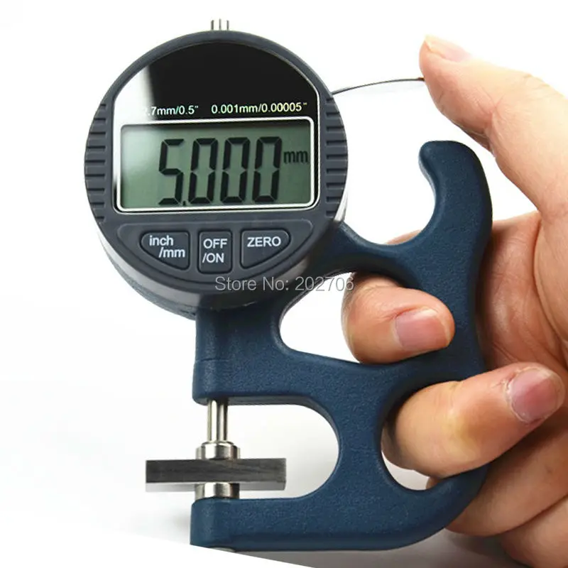 0 10mm 0.001mm Resolution Micron Digital Thickness gauge electronic