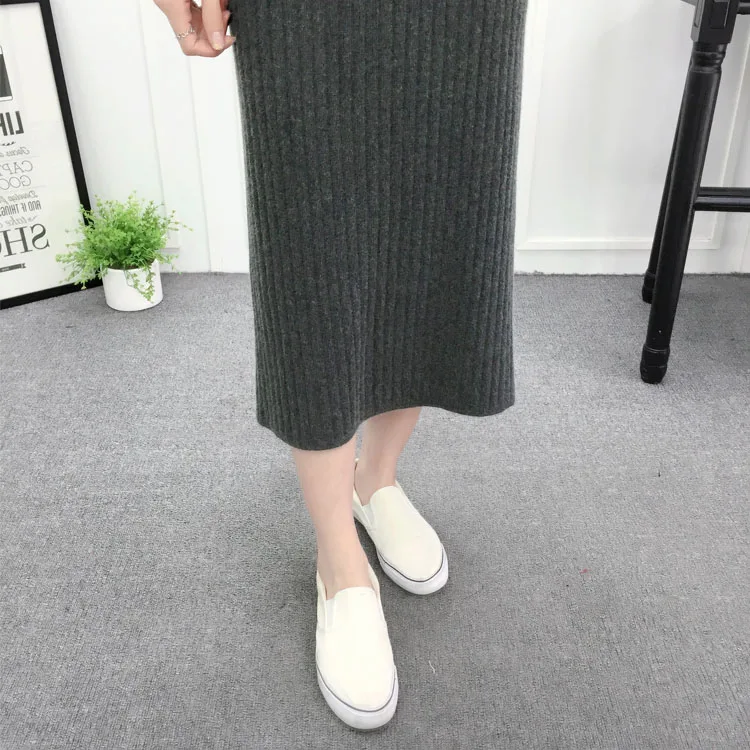 wool skirt grey 07