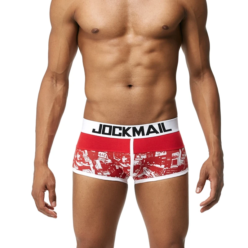 JOCKMAIL брендовые пикантные мужские нижнее белье боксер Мужские Шорты для купания Гей пениса сумка домашняя одежда для сна Высокое качество