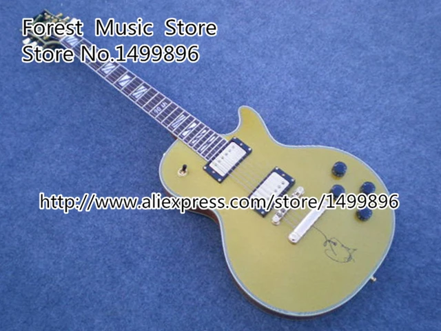 Cheap High Quality 90th Matte Gold Custom LP Supreme Electric Guitars Chinese OEM Guitarra Professional