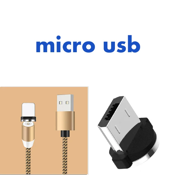 1 м/2 м Магнитный USB кабель для IPhone Xs Xr 8 7 Plus 6S usb type C кабель Micro USB кабель для зарядки для samsung Xiaomi HUAWEI LG - Цвет: Хаки