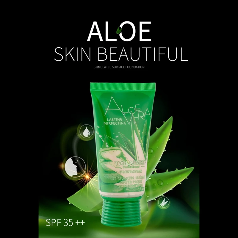 

Professional Face Base Makeup Aloe Vera Full Cover Concealer Whitening Minearls Powder Liquid Foundation BB Cream Makeup
