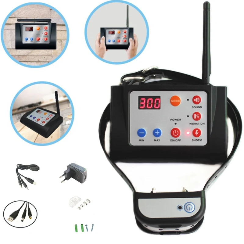 2 в 1 беспроводной электронный забор для собак и ошейник для дрессировки собак звуковой сигнал вибрационная тренировка и функция забора