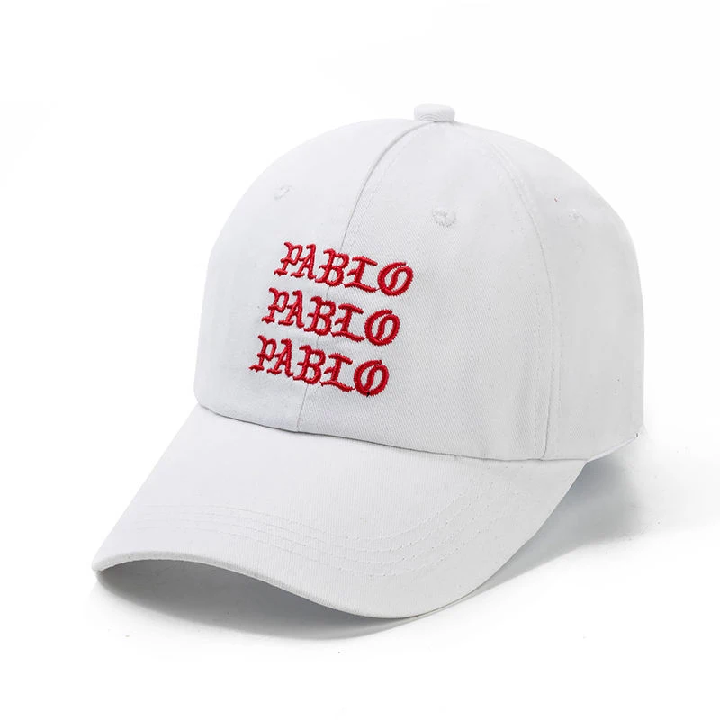 

Women Men PABLO Cap Fashion Letter Embroidered Baseball Caps Unisex Solid Cotton Snapback Hat Male Female Hip Hop Hats CP0040