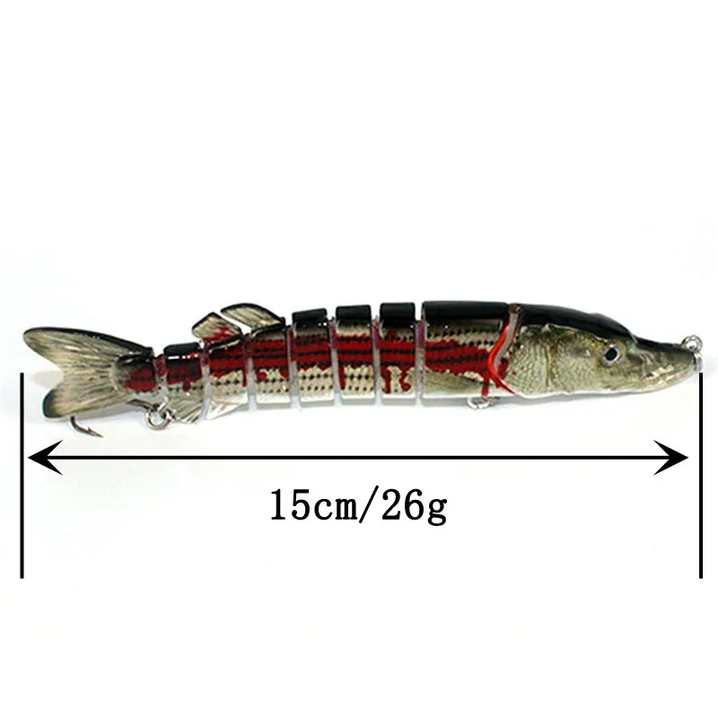 9 section muskie lure (222)