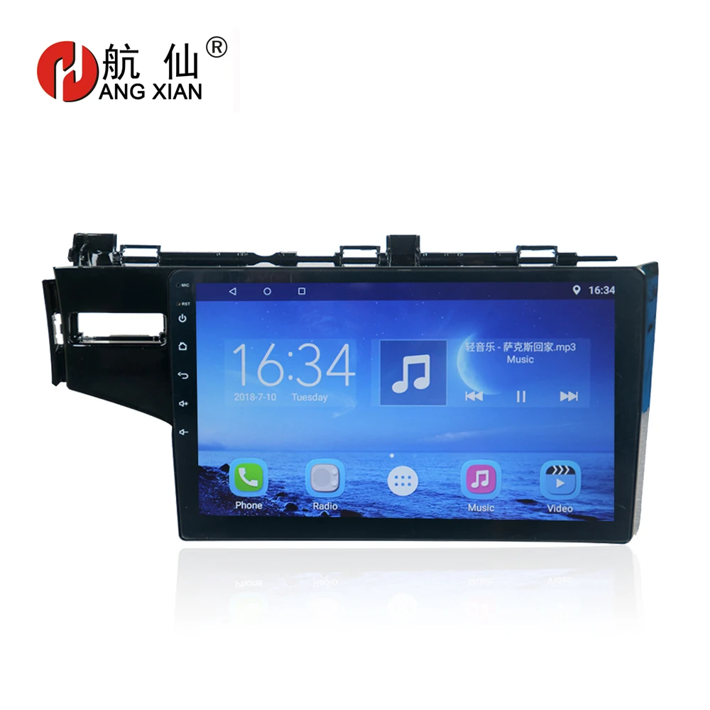

Hang xian 10.1" Quad Core Android 7.0 Car DVD Player For Honda FIT 2014-2018 car radio multimedia GPS Navigation BT,wifi,SWC