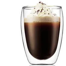 1 шт. Новое поступление термостойкая стеклянная двухслойная чайная чашка 450 мл Горячая OL 0093