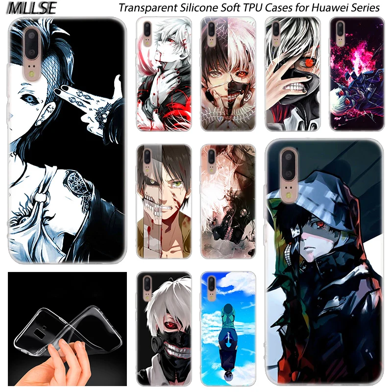 Мягкий силиконовый чехол с Аниме Tokyo Ghoul для Huawei P30 P20 P10 P9 P8 Lite 2017 Pro Mini P Smart 2019 Plus