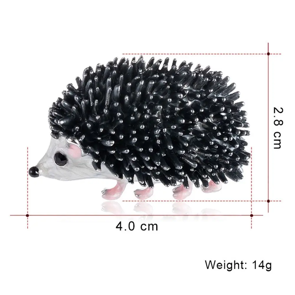 Genenic черная эмалированная Ежик Броши из Porcupine Pin Детское пальто для сумки бейджи