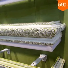 Ламбрекен занавеска Занавес s окно пелмет верхняя коробка резьба евро вырезать дизайн деревянный ящик для двери шторы на двери синтетического дерева коробки драпировка отель занавес пелмет шторы в гостинную ламбрекен