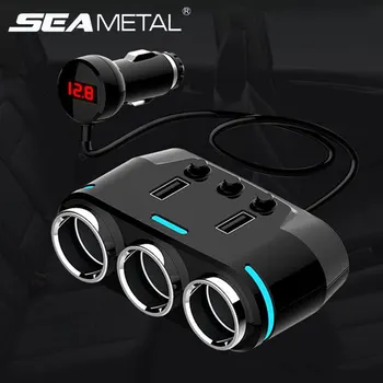 

24v Car Cigarette Lighter Adapter Power Outlet Extend 2USB Port Charger Auto Cigarette Lighter Splitter Socket Car Accessories