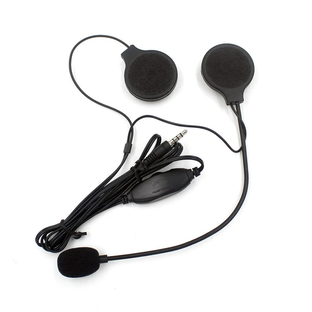 3.5mm Jack-plug Moto Motorbike Motorcycle Stereo Earphone Headset Sport Microphone For MP3 MP4 GPS Phone Music Device
