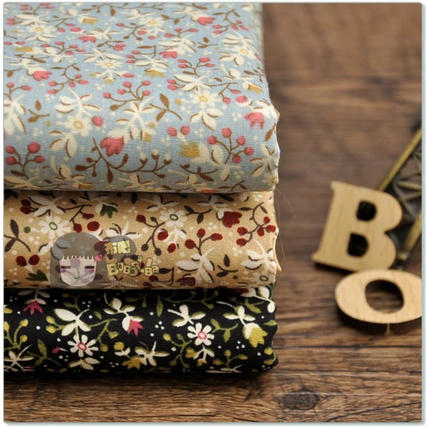 

3PCS 45CM*50CM Reminisced flower print cotton cloth sewing fabric quilting costumiers handmade diy crafts patchwork fabric