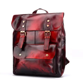 

New Brand Designer Shoulder Bags For Girls Fashion Women Backpack With String Genuine Leather Backpack Female High Quality