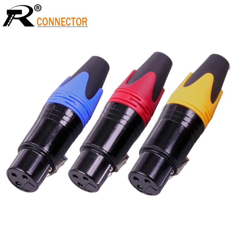 10 шт./лот 3 Pin XLR гнездо микрофона Разъем микрофонный адаптер кабель терминальный
