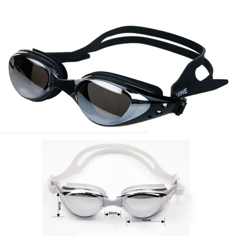 Противотуманные плавательные очки Регулируемая Защита от ультрафиолета детские очки для плавания для взрослых очки с коробкой