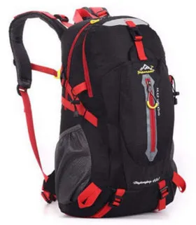 40L водонепроницаемый нейлоновый спортивный альпинистский рюкзак для женщин и мужчин, рюкзаки для походов, кемпинга, велоспорта, рюкзак для девочек-подростков XA30WD - Цвет: Black