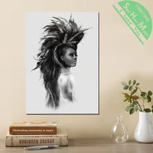 дешево! 1 Шт. Женщина в эскизе Девушка HD Печатных Холст Wall Art Плакаты и Принты Плакат Живопись