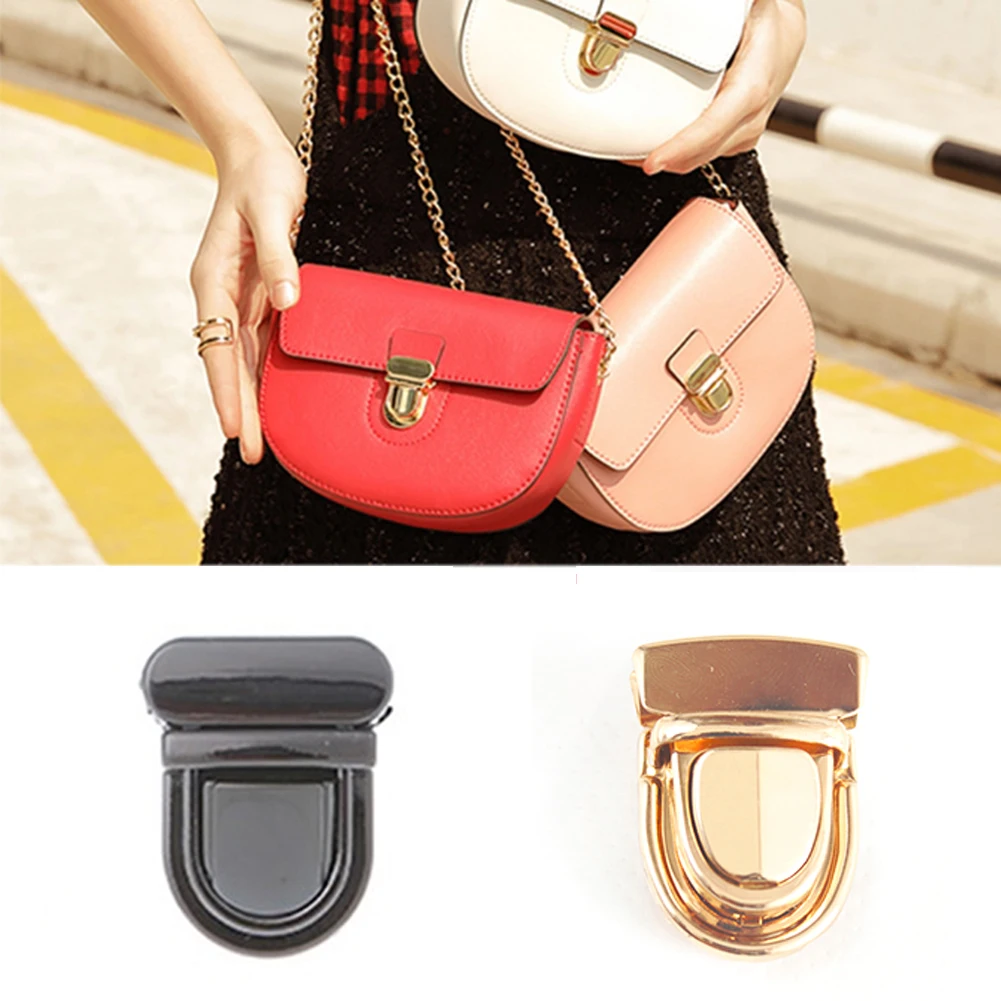 Rechteck Form Handtasche Tasche Ersatz Twist Drehen Verschluss Schnalle Mit