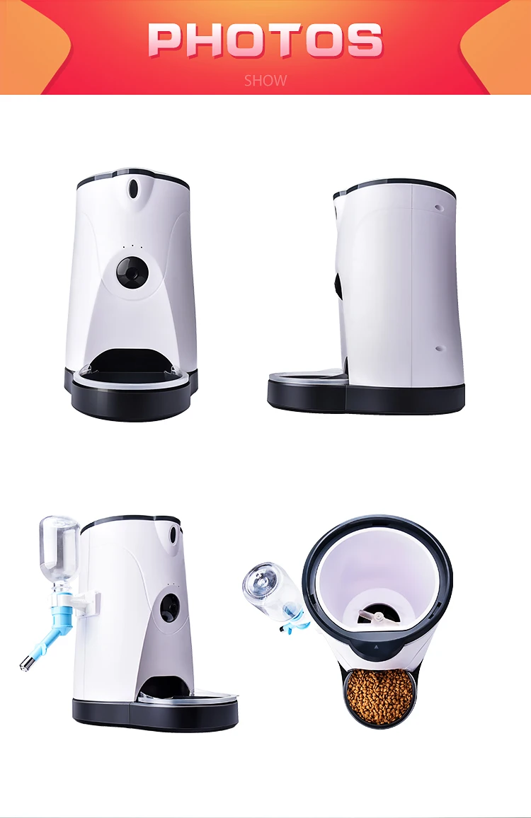 Автоматическая смарт-Кормушка для домашних животных камера с питанием от воды беспроводная wifi камера IP для собак и кошек дистанционный мониторинг кормления