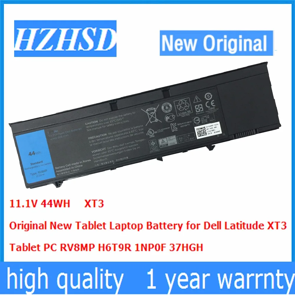 comprar 11.1 V 44WH Original Novo Bateria Do Portátil para Dell Latitude XT3 XT3 Tablet PC RV8MP H6T9R 1NP0F 37HGH