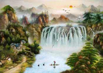 

European Oil painting papel de parede kids tapete wallpaper roll sofa tv background mural photo wall paper floral vase