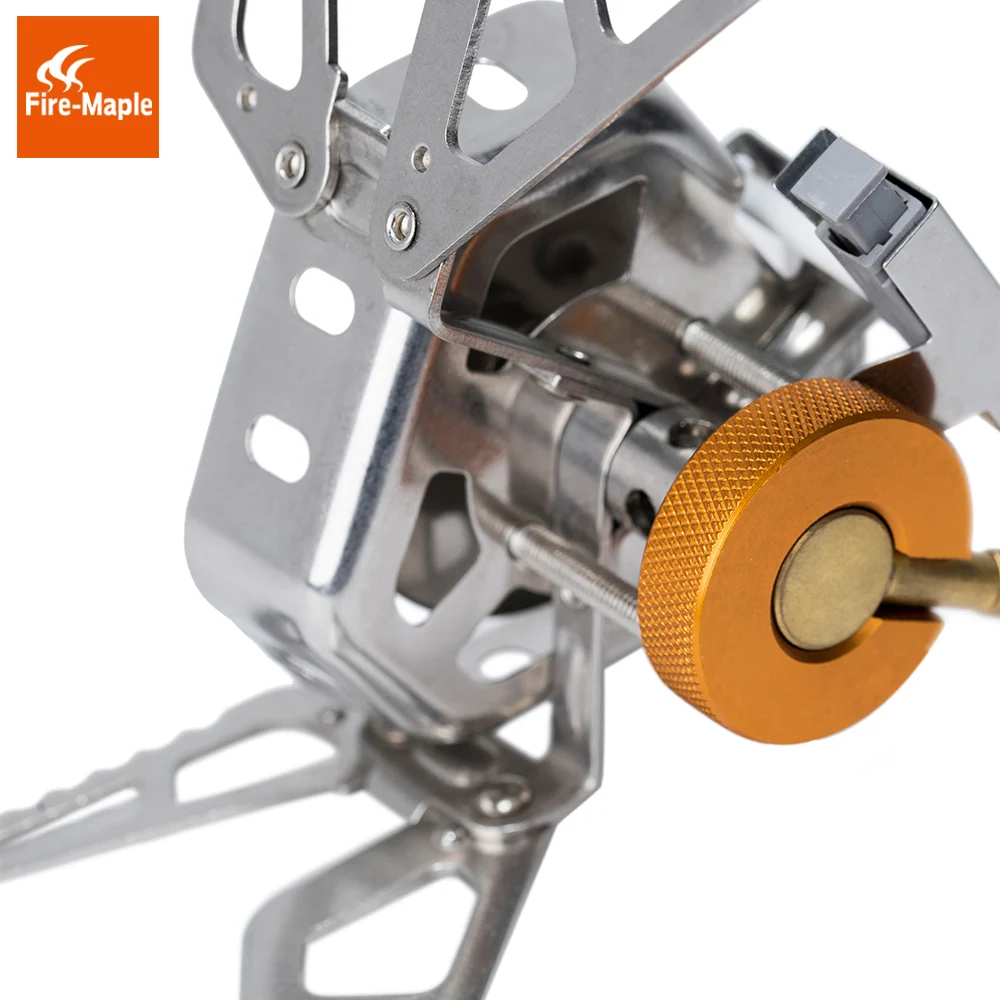 Windproof Gas Burner Stove with Ignition Device for Outdoor Camping and Hiking, 3240W Lightweight Design