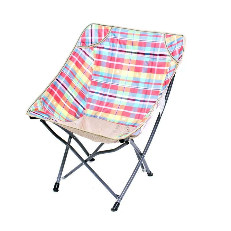 Высококачественный уличный переносной раскладной стул, стул для рыбалки, кемпинг, барбекю, стул для отдыха - Цвет: B
