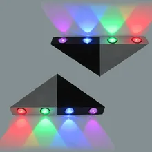 5 шт./лот 5 Вт светодиодный настенный светильник бра зеркало лампа Подсветка декоративный свет цвета энергосберегающие лампы для бар KTV номеров гостиная