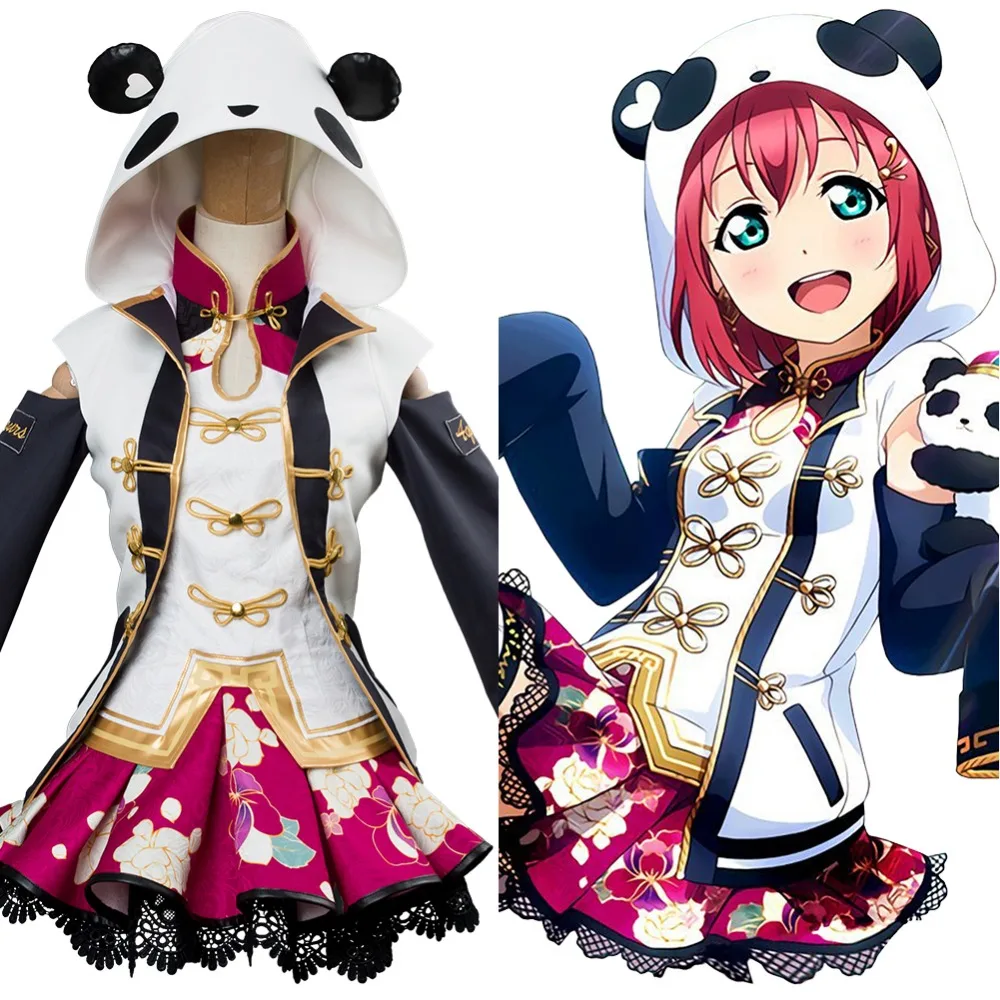 

LoveLive Aqours Ruby Kurosawa Cosplay Costume China Dress Ver Full Set Outfit Halloween Carnival Cosplay Costume Custom Made