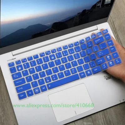 Силиконовое покрытие для клавиатуры для asyus X42J X42E X35 X32 A43 A45 A45V X401 N46 U44 U44SG X43B S46 K46 k45 Y481 A43S - Цвет: Blue