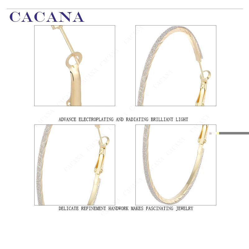 Какана обруч длинные серьги для женщин высокое качество круглая бижутерия Лидер продаж No. A852 A853
