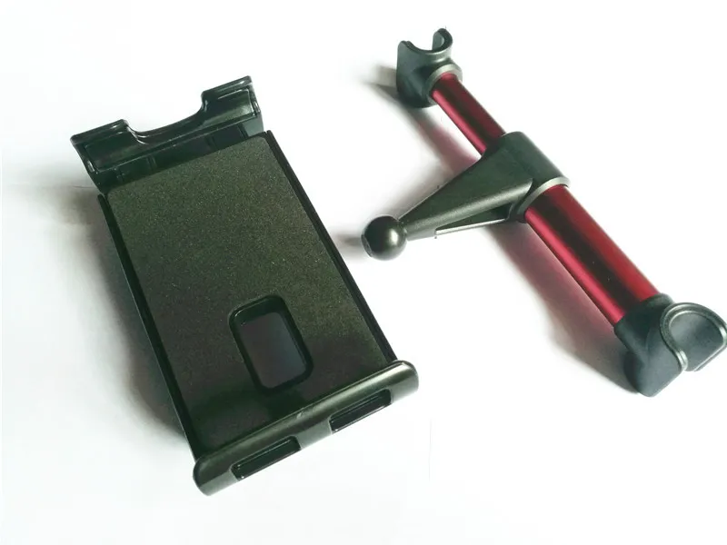 Автомобильный держатель на заднее сиденье из сплава Универсальный 4 до 11 дюймов смартфон планшет подставка кронштейн крепление для мобильного ipad samsung huawei xiaomi - Цвет: Красный