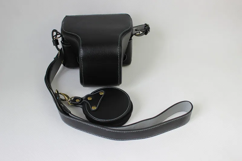 Free Factory Digital font b Camera b font Full Body Bag Case Genuine Leather Case Cover