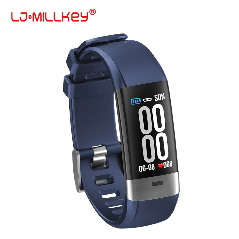 

Smart Bracelet ECG PPG Heart Rate Smart Band Sleep Monitor Fitness Tracker Blood Pressure Watch Color Screen Multisport Band