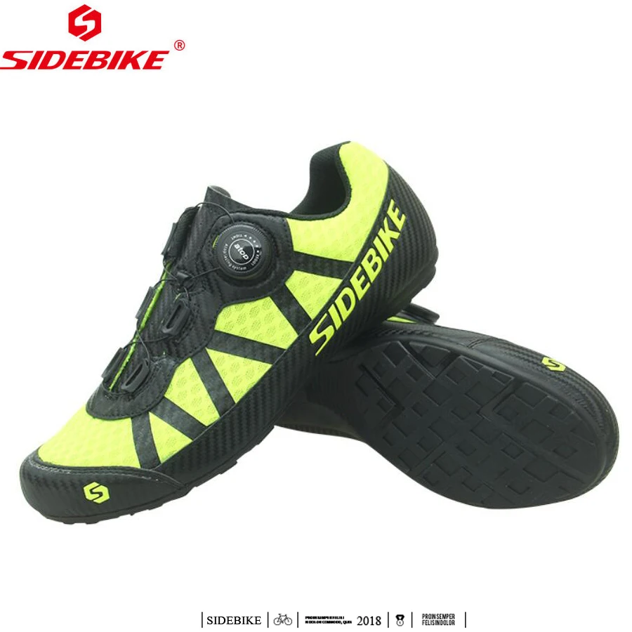 

SIDEBIKE New Leisure Cycling Shoes Road Bike MTB Ultralight Comfortable Outdoor Non-Lock Sneakers Mountain Shoes Men Women