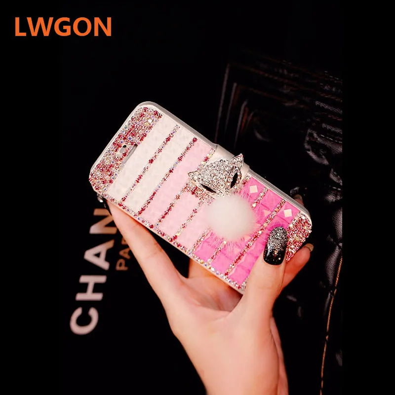 

Crystal Diamond Bling FLip Leather Case Funda for realme-1/F7 youth/A73S R9 R9S plus R9 plus R7 R17 Pro R15 Pro R11S F3plus case