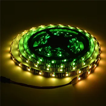 

50M LPD8806 5050 RGB digital Addressable Dream full Color pixel led strip Light 32Leds/M IP65 Waterproof DC5V Black/White PCB