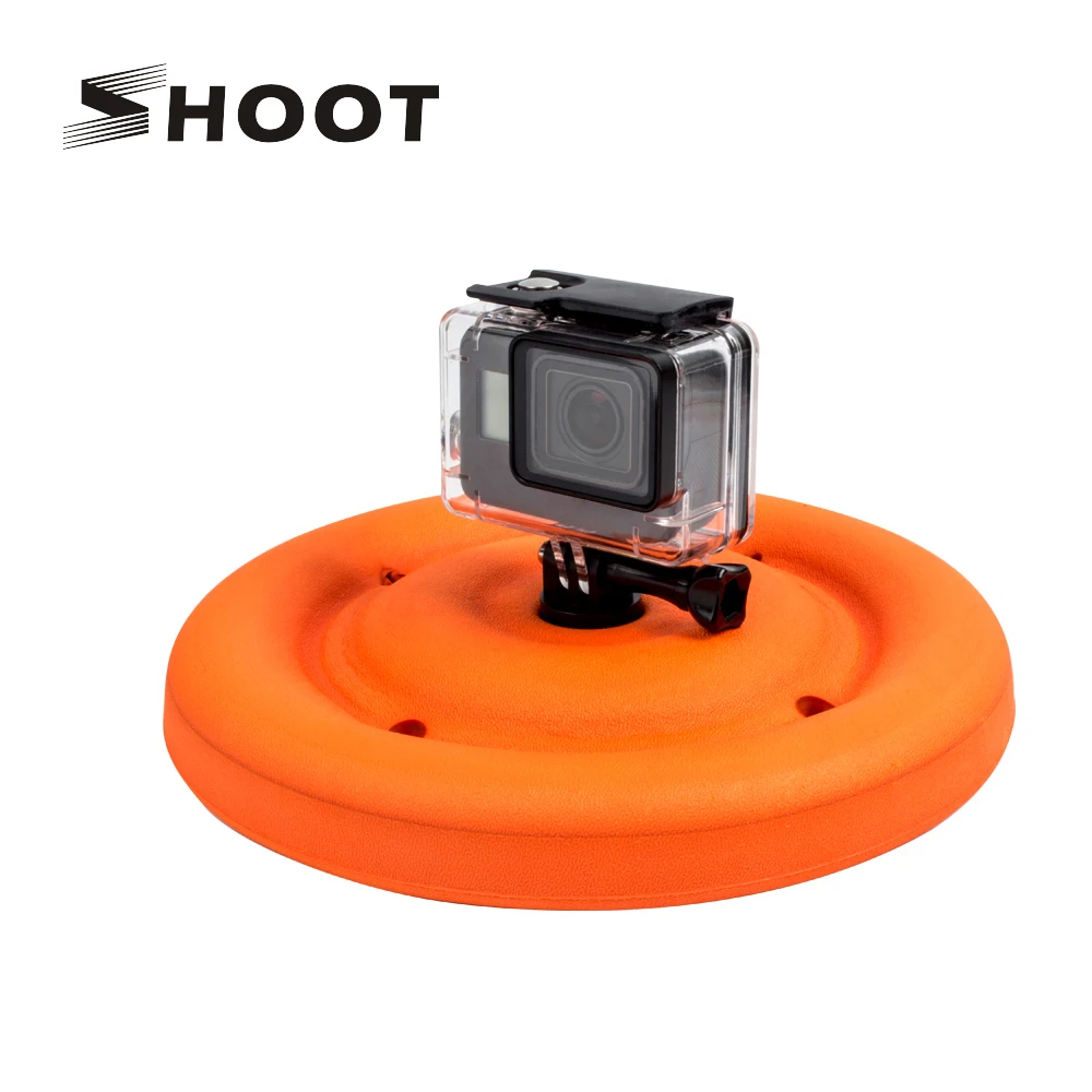 

SHOOT Multi-function Lightweight Round Floating Disc Dog Toy for Gopro Hero 7 6 5 Yi 4K SJCAM Sports Camera For Go pro Accessory