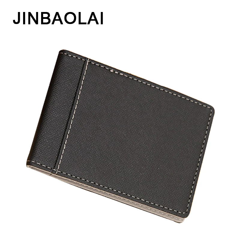JINBAOLAI Densigner мужские бумажники Короткие Кошельки из искусственной кожи мужской