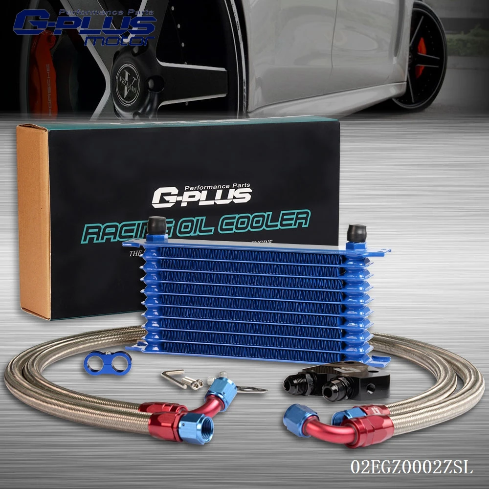 10 Row Aluminum Engine Oil Cooler Kit For GM LS1 LS2 LS3 LSX VE HSV VZ
