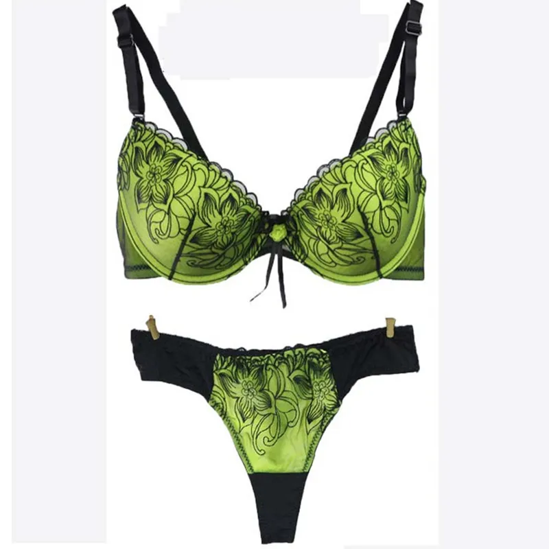 2016 new autumn and winter embroidered lace bra sets Sexy Push up bra