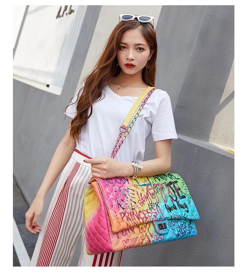 impresso senhoras bolsas designer luxo bolsa feminina