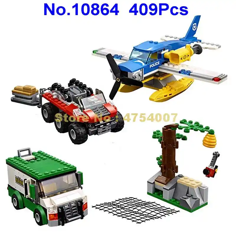 lego city police mountain river heist