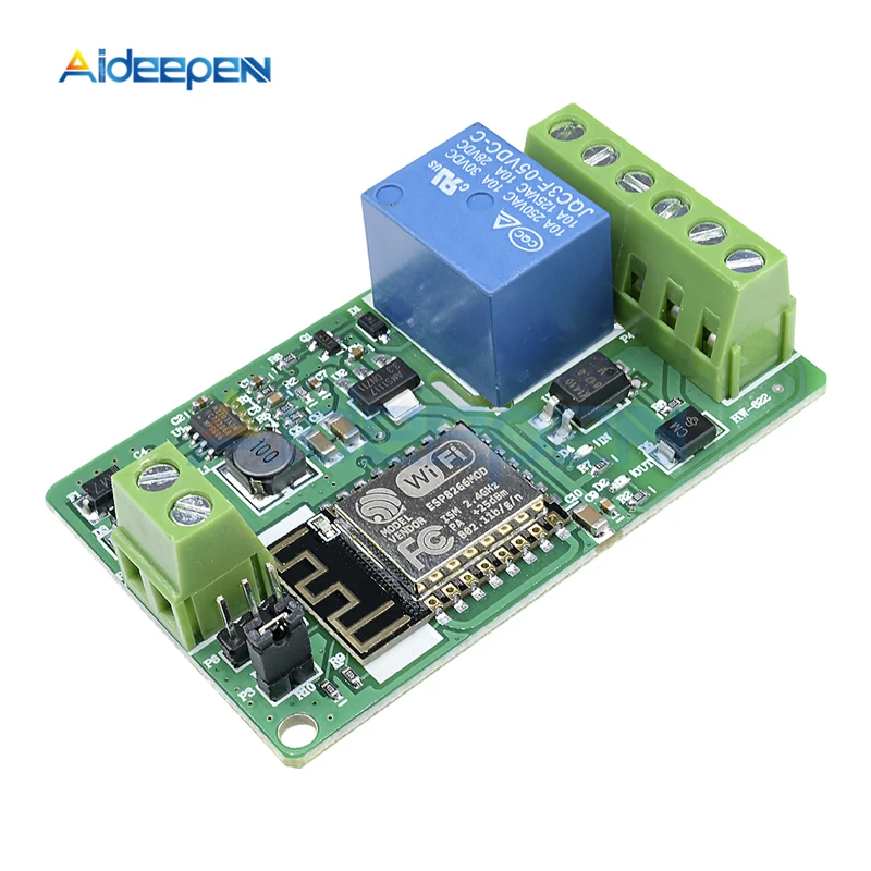 DC 5V-26V ESP8266 ESP-12F Беспроводной Wi-Fi релейный модуль 220V 10A триггерный ESP12F 802.11b/g/n 2 4 ГГц