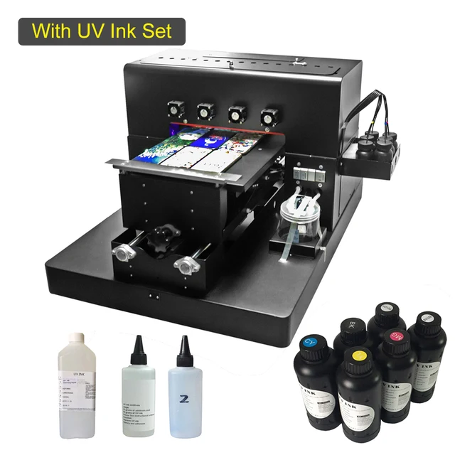 Cheap A3 UV Flatbed Printer With UV Ink Set for Phone Case Printer/ Glass/ Metal/ T-shirt with emboss effect Cheap A3 UV Flatbed Printer With UV Ink Set for Phone Case Printer/ Glass/ Metal/ T-shirt with emboss effect