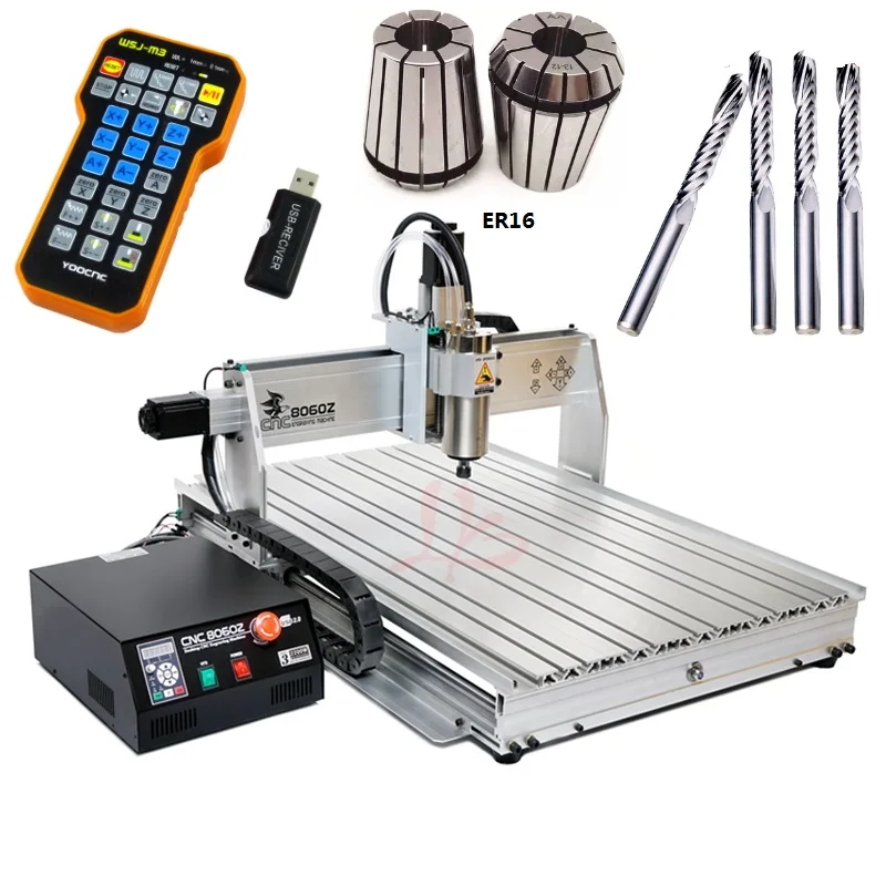 

USB port 4axis 2.2KW CNC engraving machine 8060 jade tombstone stone acrylic computer carving CNC cutting machinery